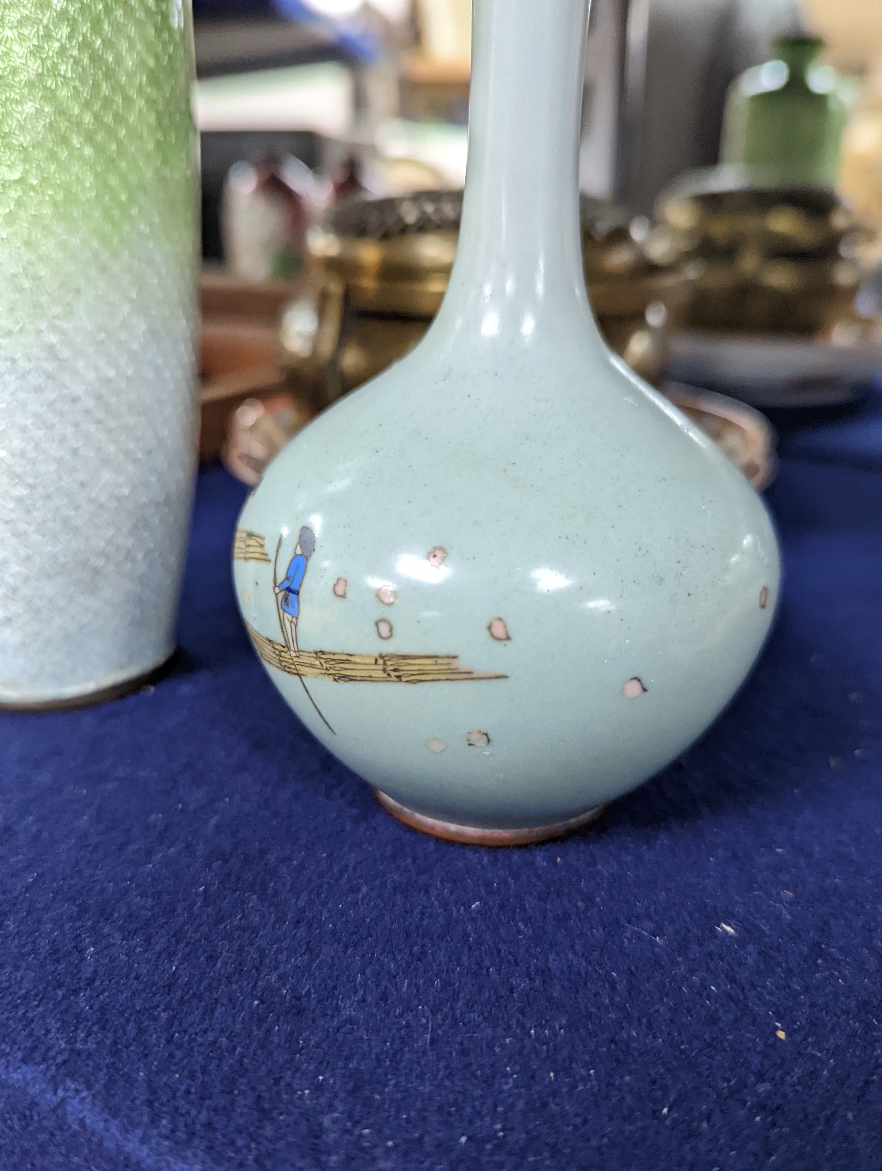 Chinese jadeite bi disc, coin etc